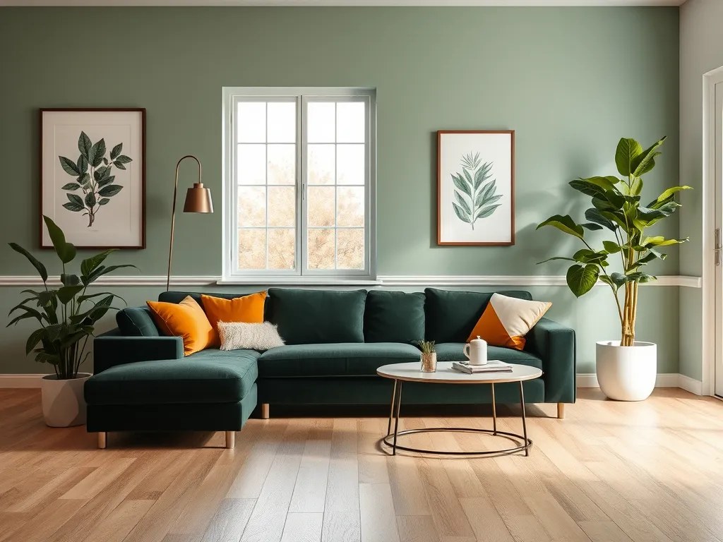 Salon rénové — après